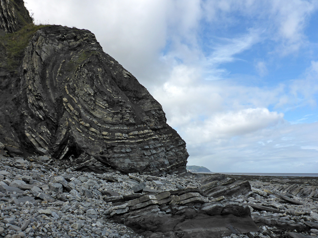 Folded strata