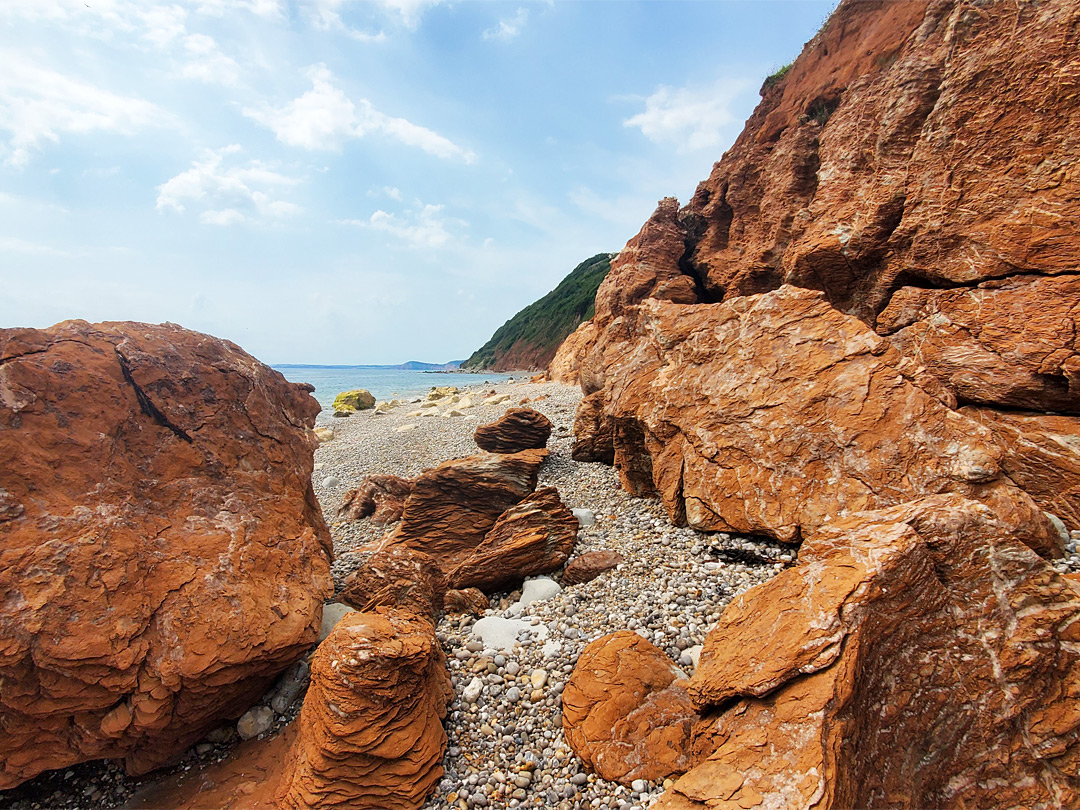 Red boulders