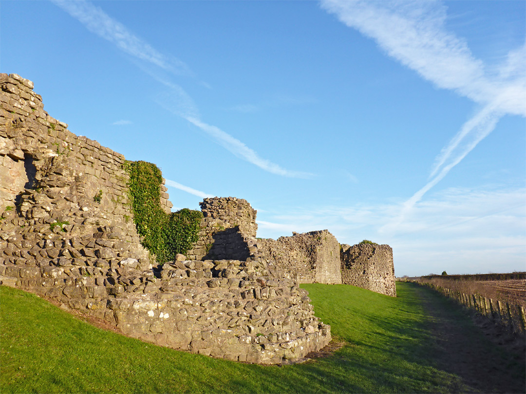 Wall and towers