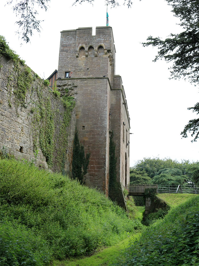 Grassy moat