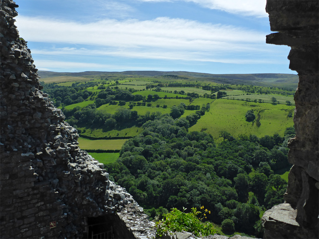 The view southeast