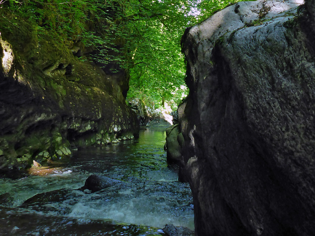 Vertical rock walls