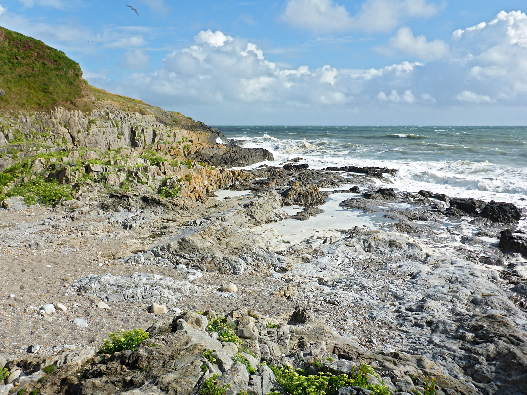 Limestone and sand