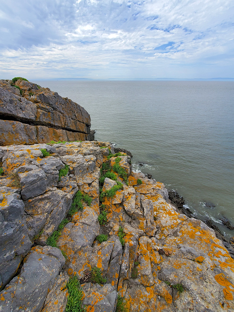 Sloping limestone