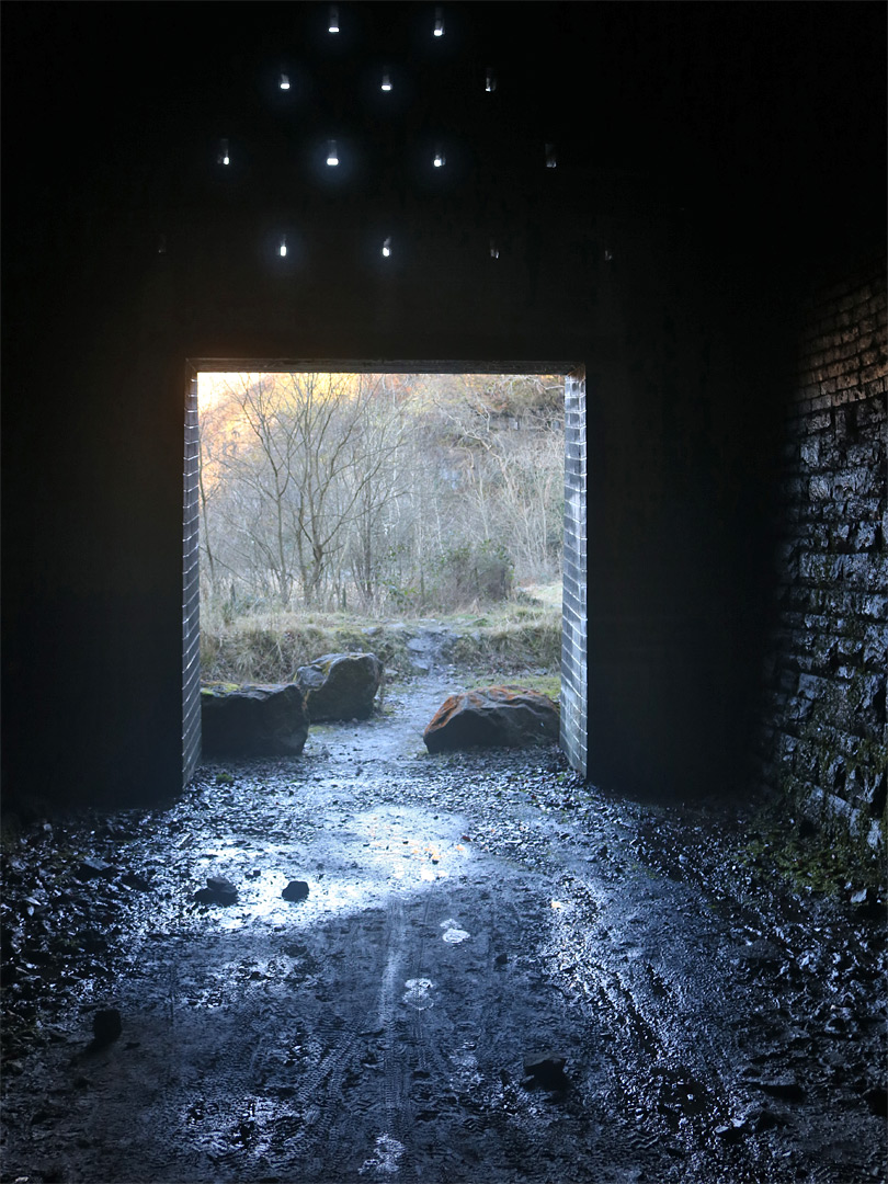 Inside a tunnel