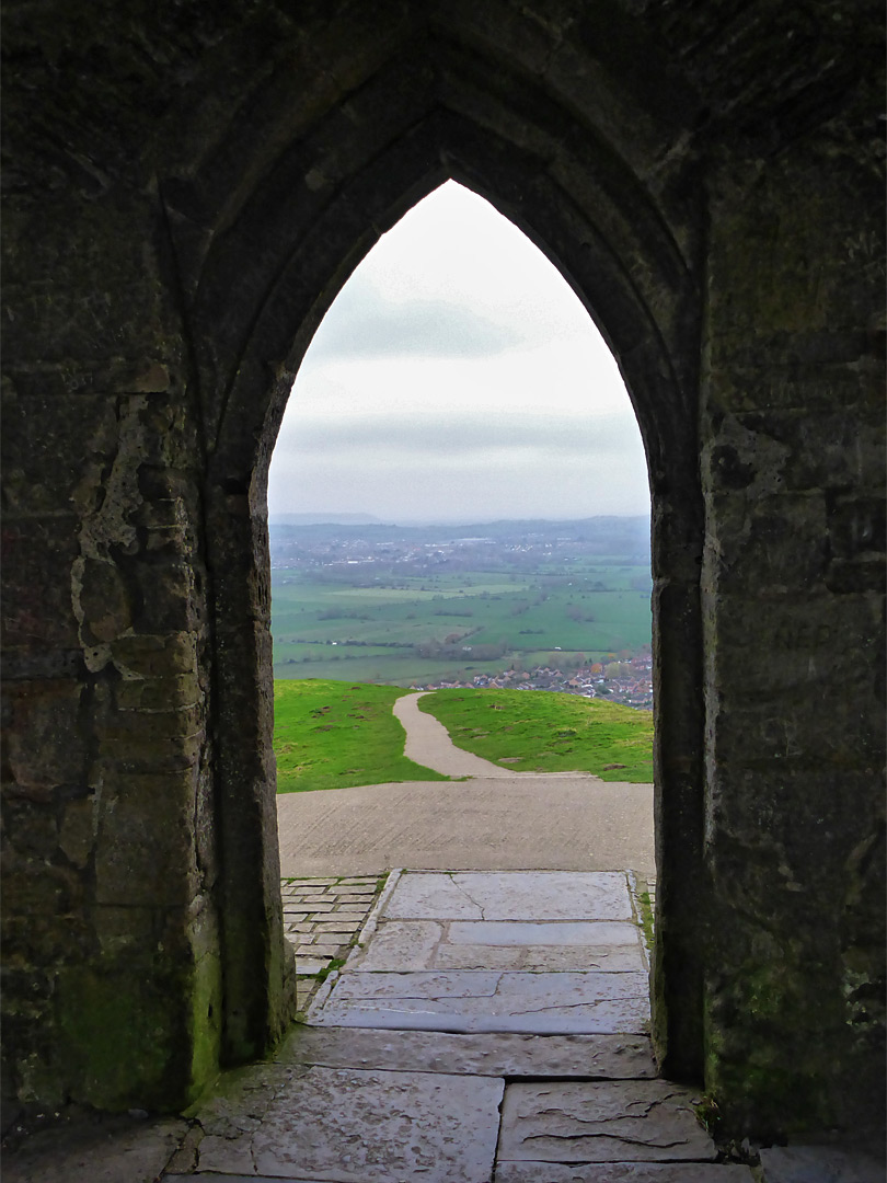 Inside the tower