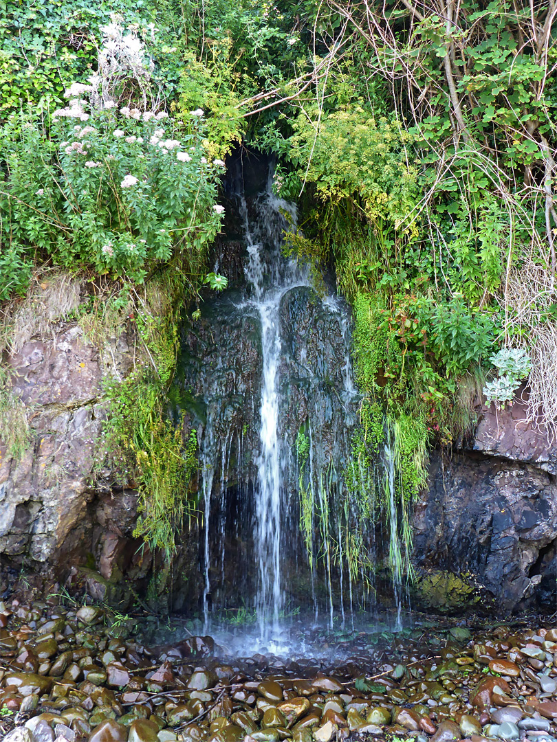 Cliff-side waterfall