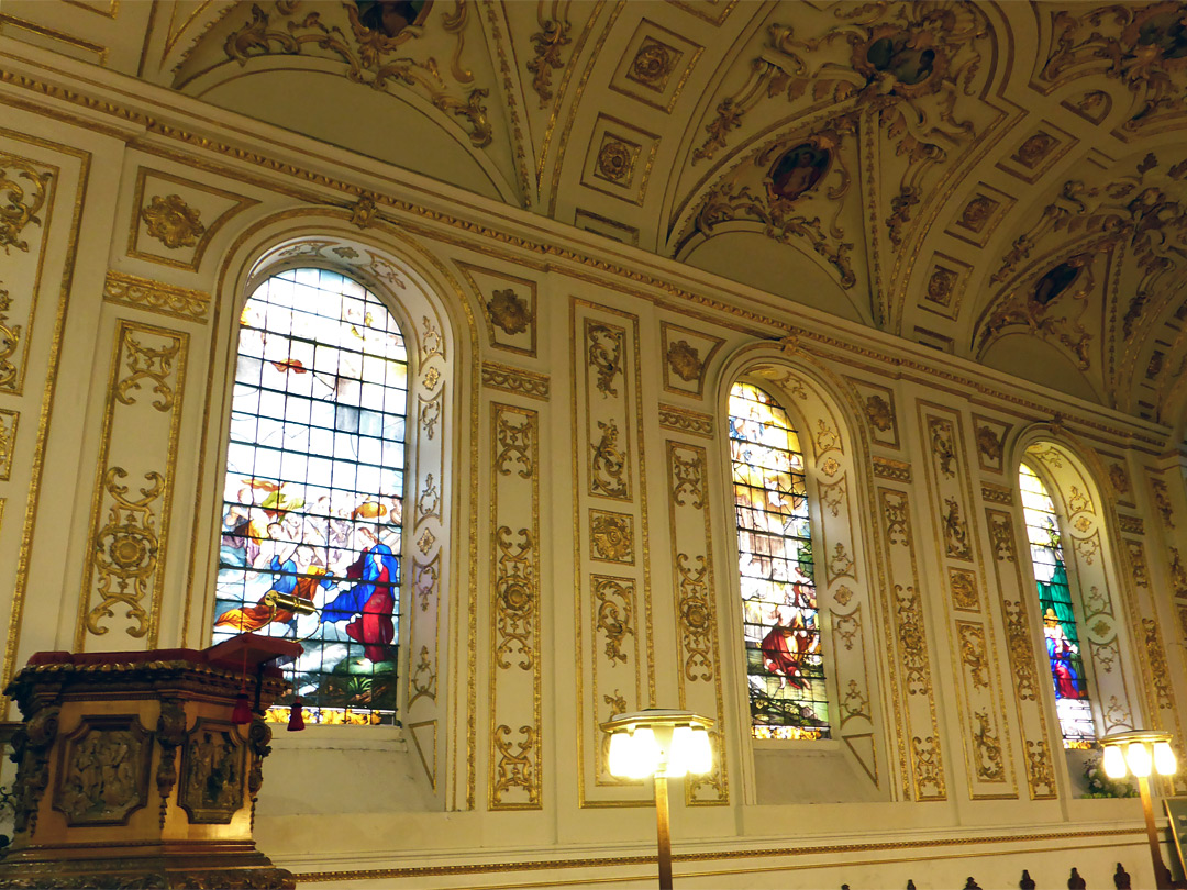 Interior of the church