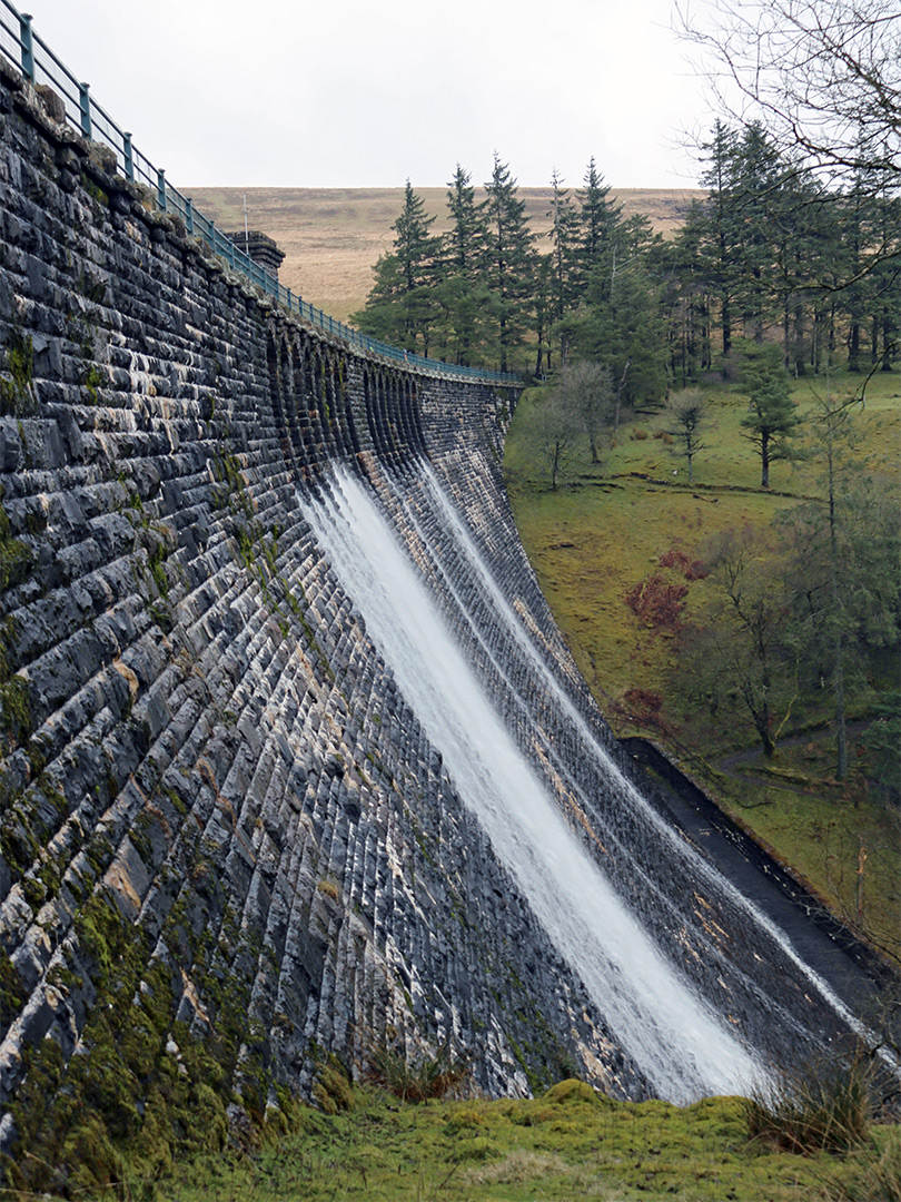 West side of the dam