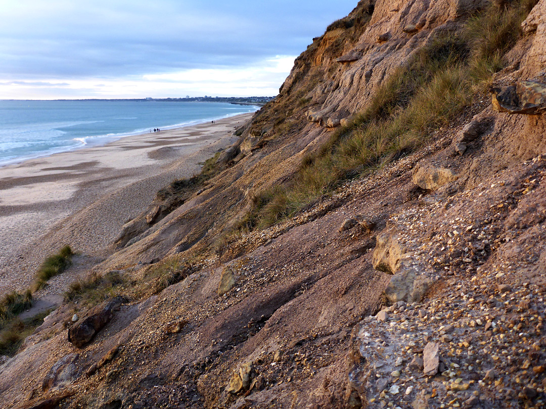 Cliff and beach