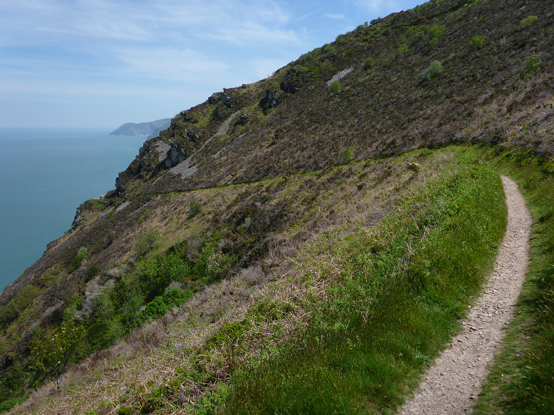 Curve along the coast path