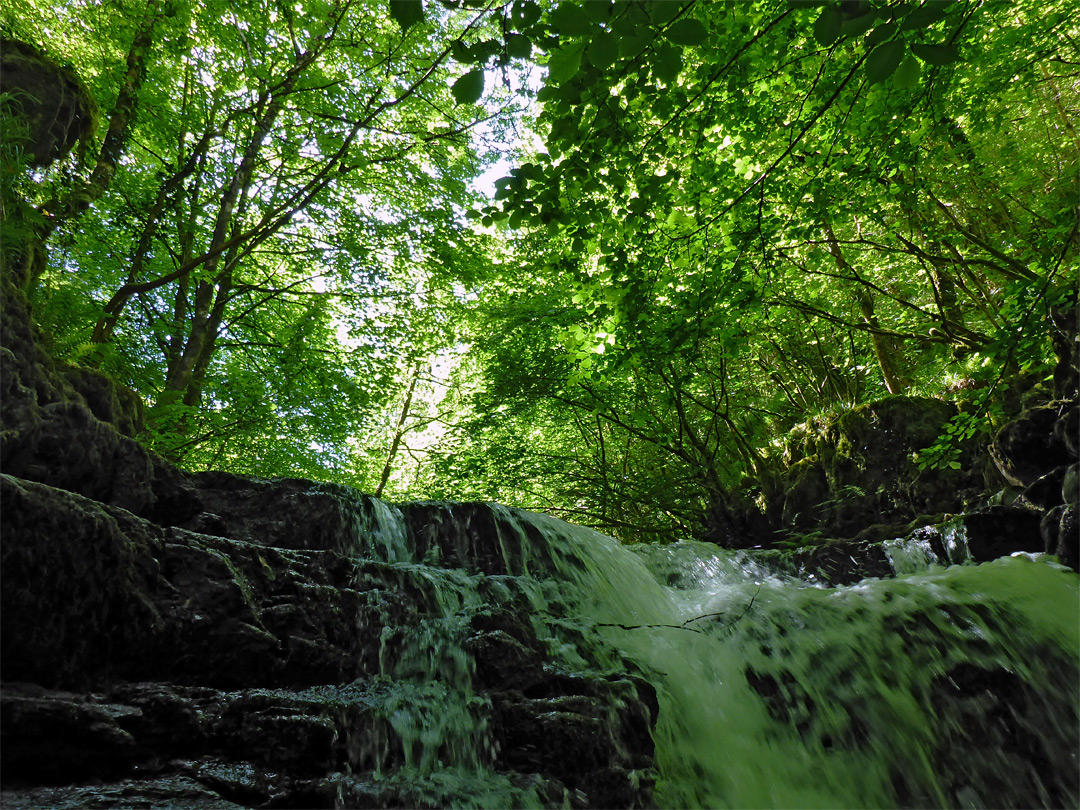 Top of a waterfall