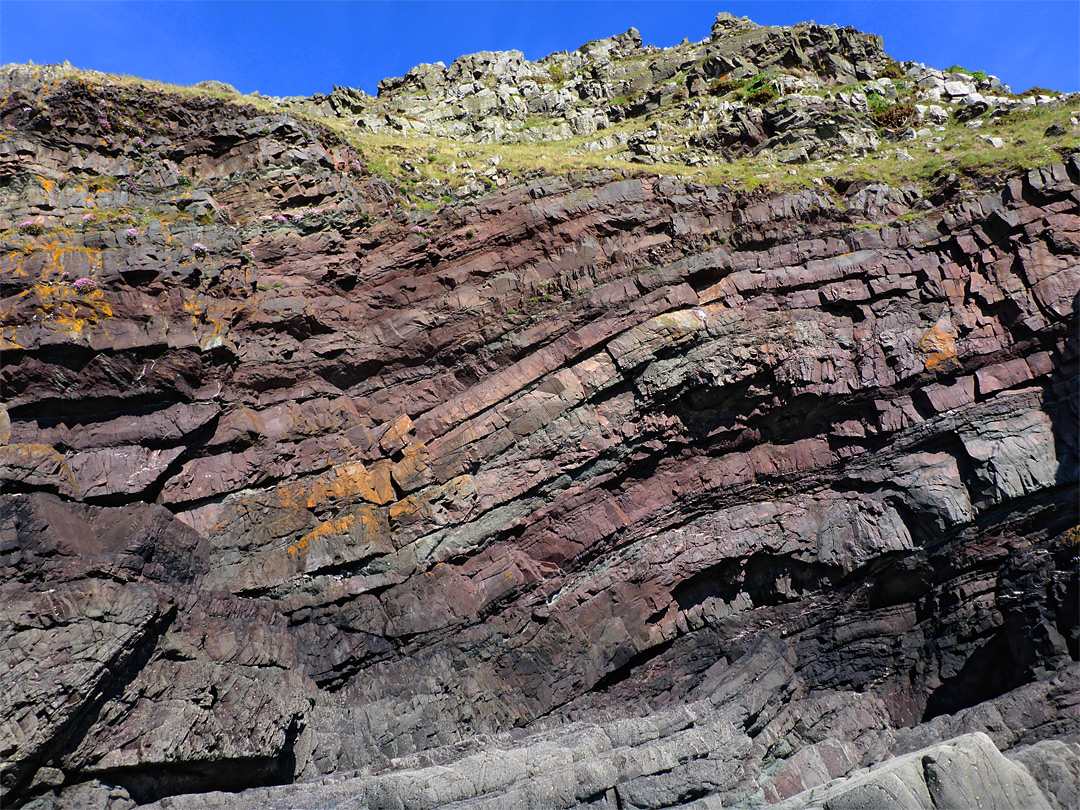 Folded sandstone