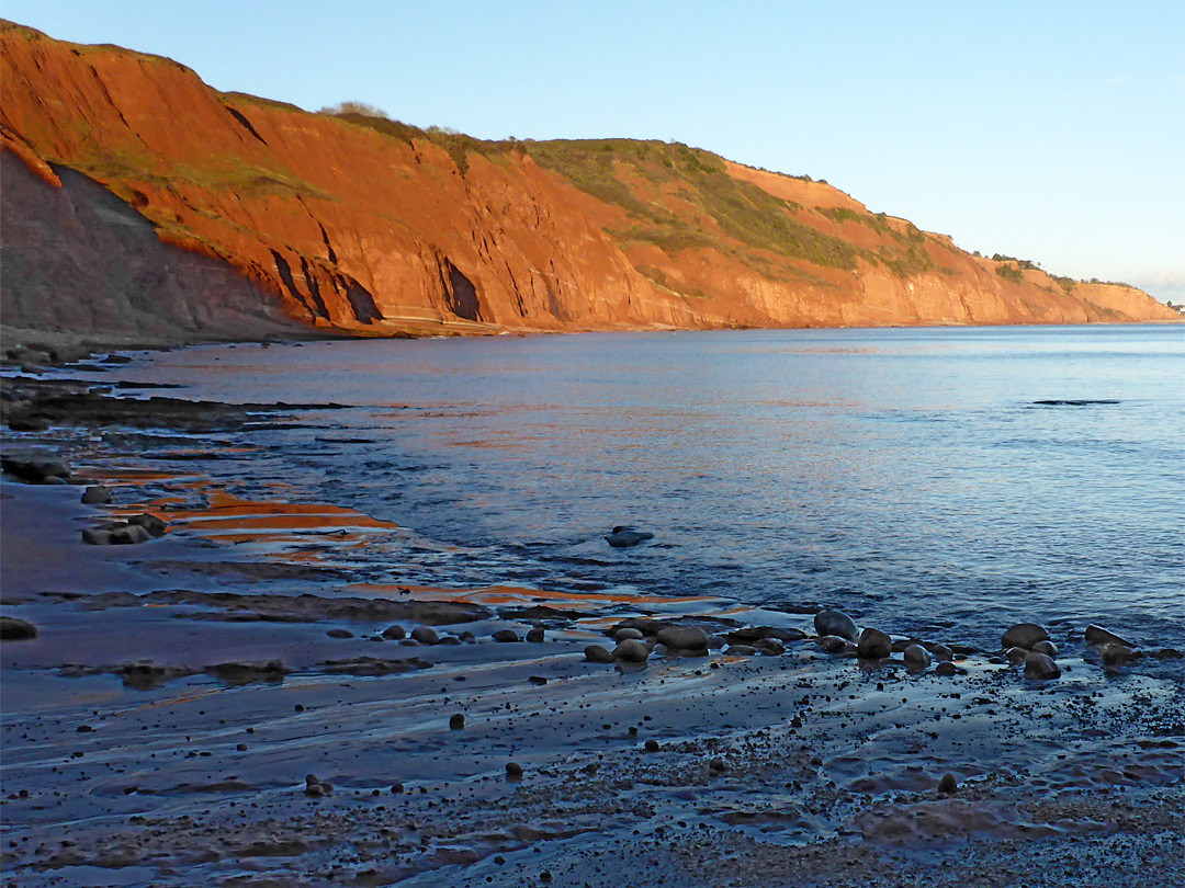 The sea, near sunset