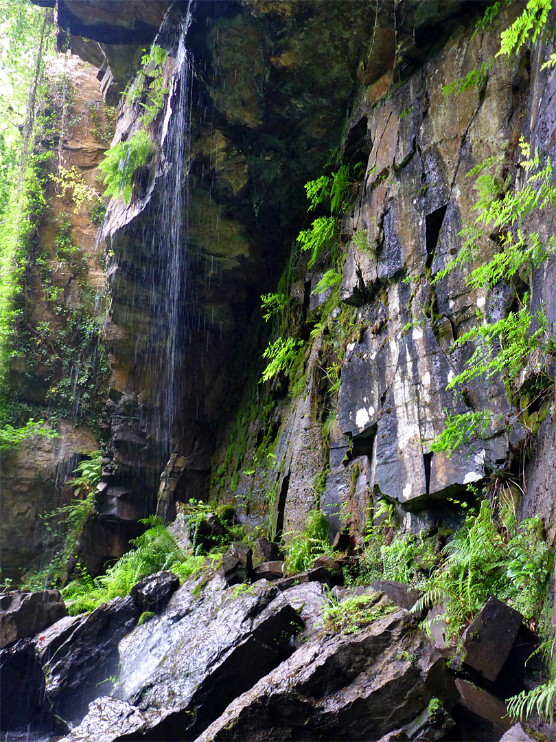 Side of the falls