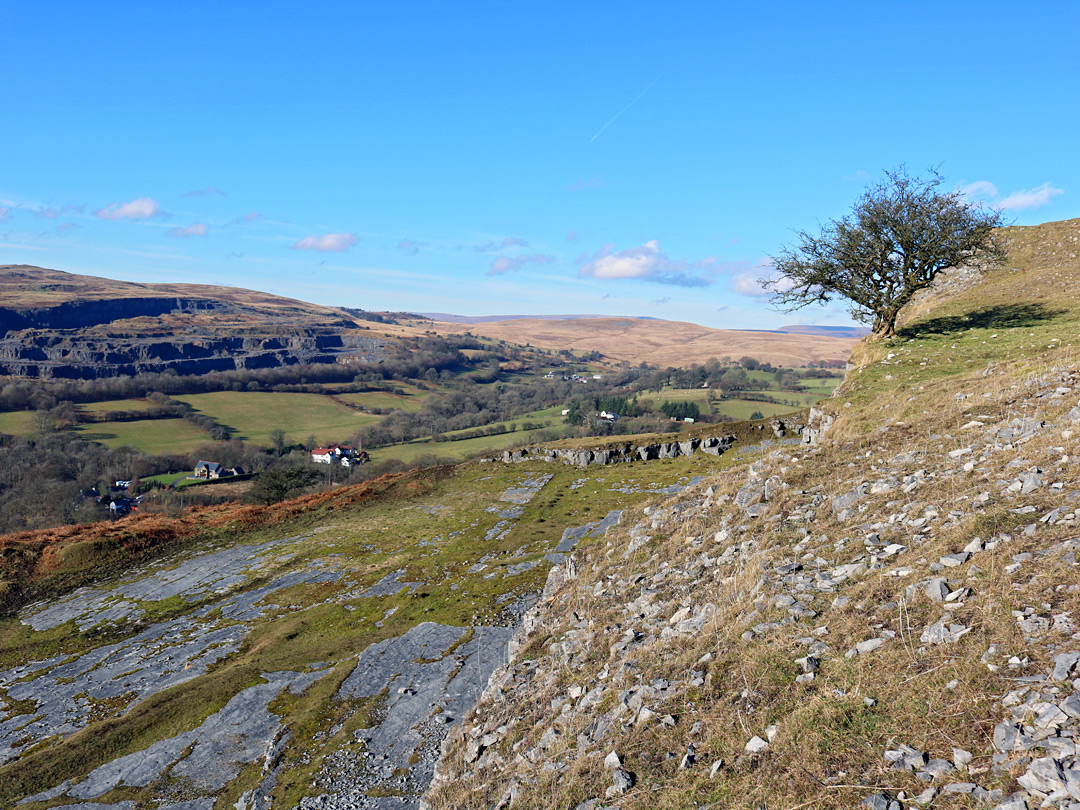 Hills to the north