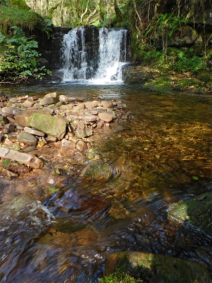 Flowing water