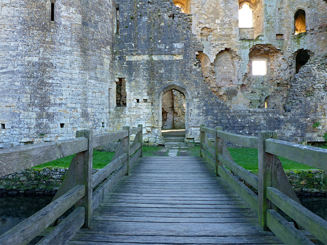 Bridge across the moat