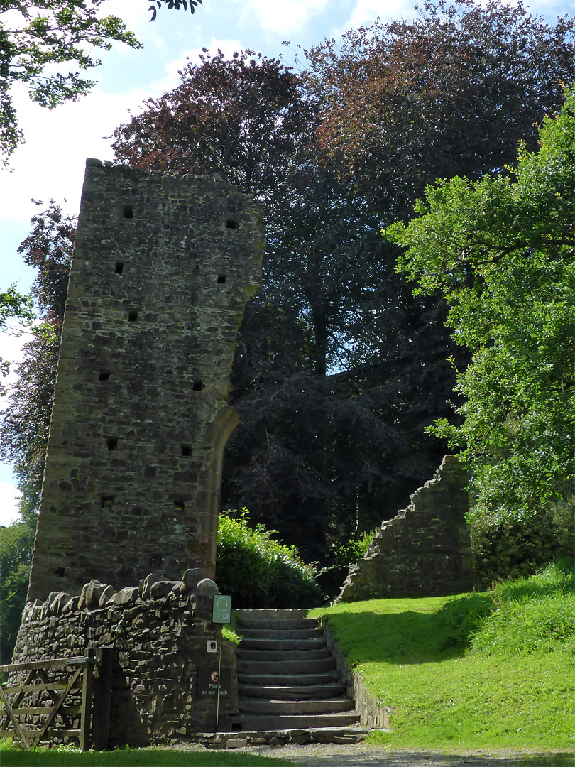 Steps by the gatehouse