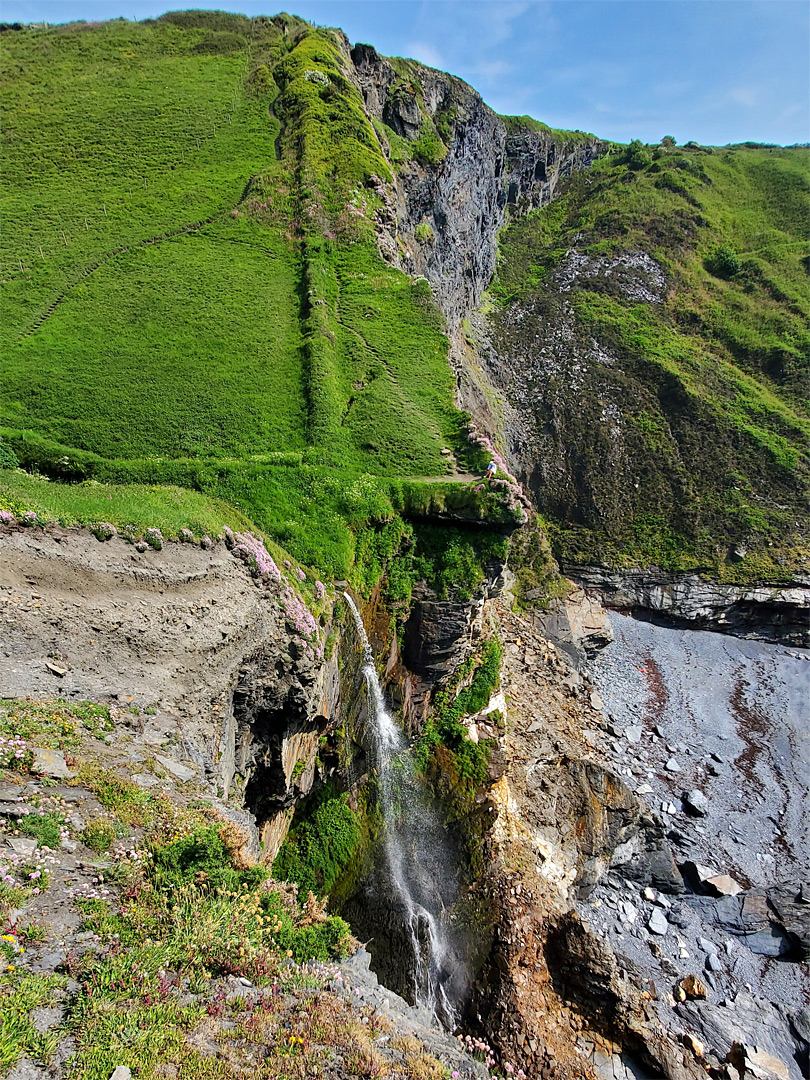 Above the falls