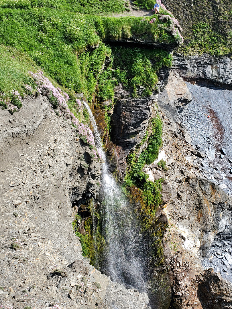 Crumbling cliff