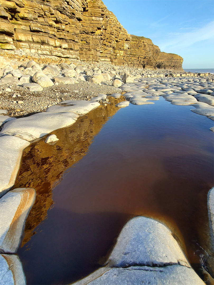 Pool and white rocks