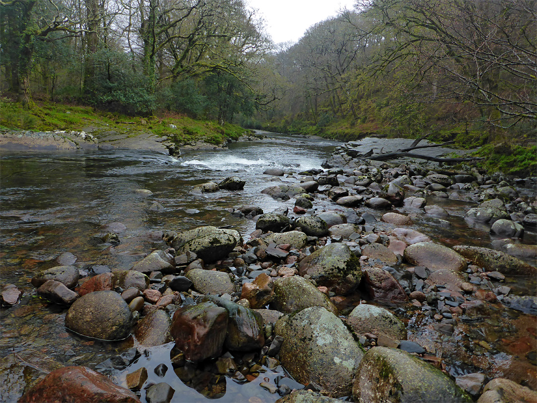 Reddish boulders