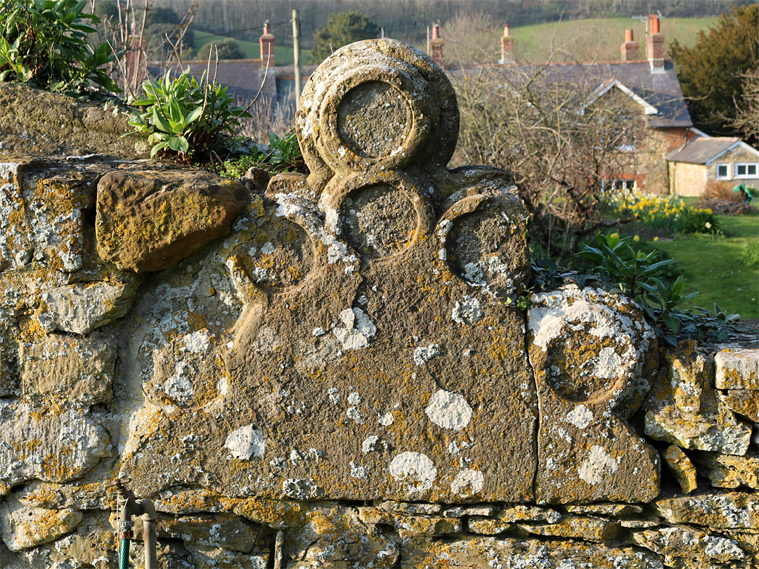 Ornate wall stone