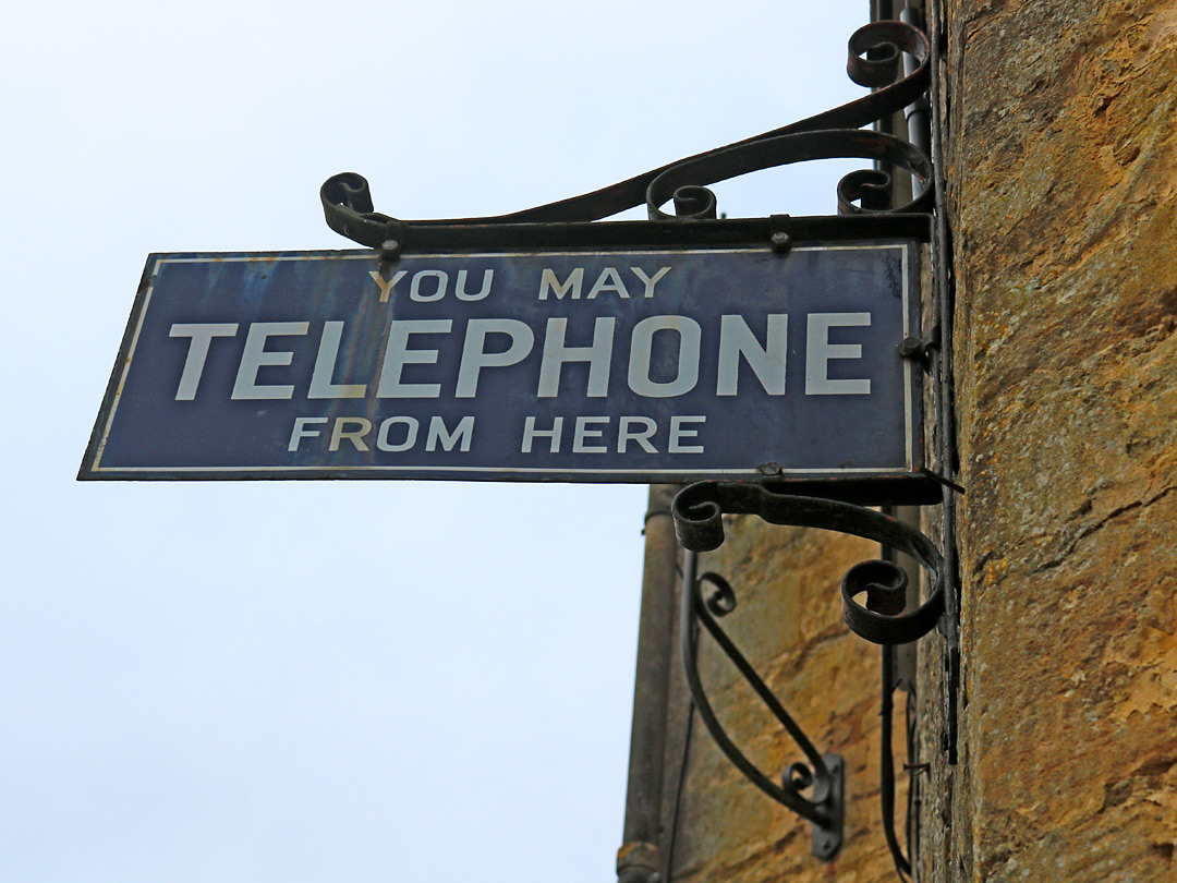 Sign at Tunnel House