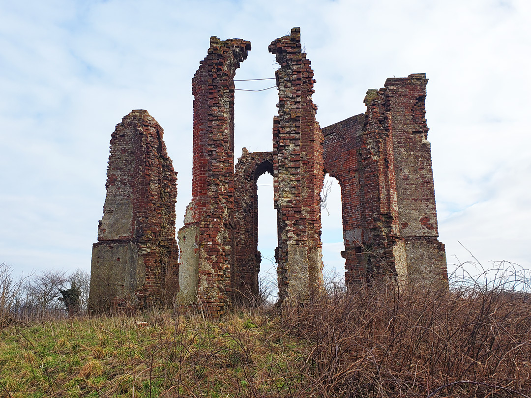 West side of the tower