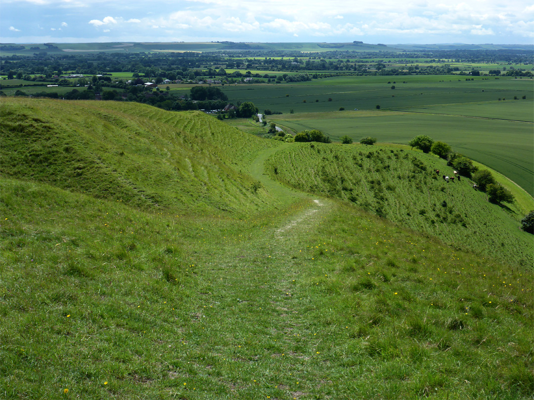 Sloping path