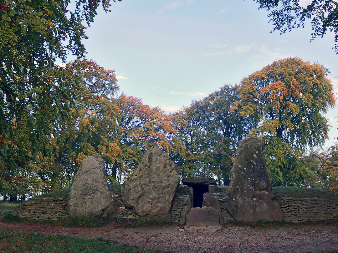 North side of the long barrow