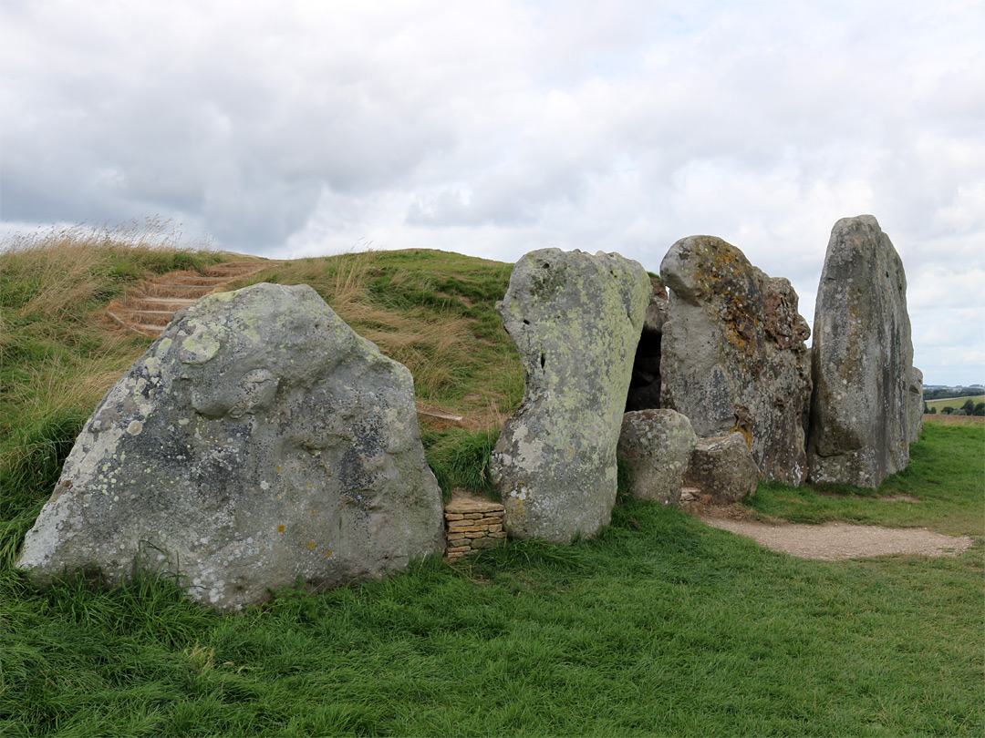 Stones at the entrance