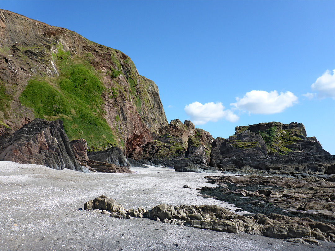 Reddish rocks