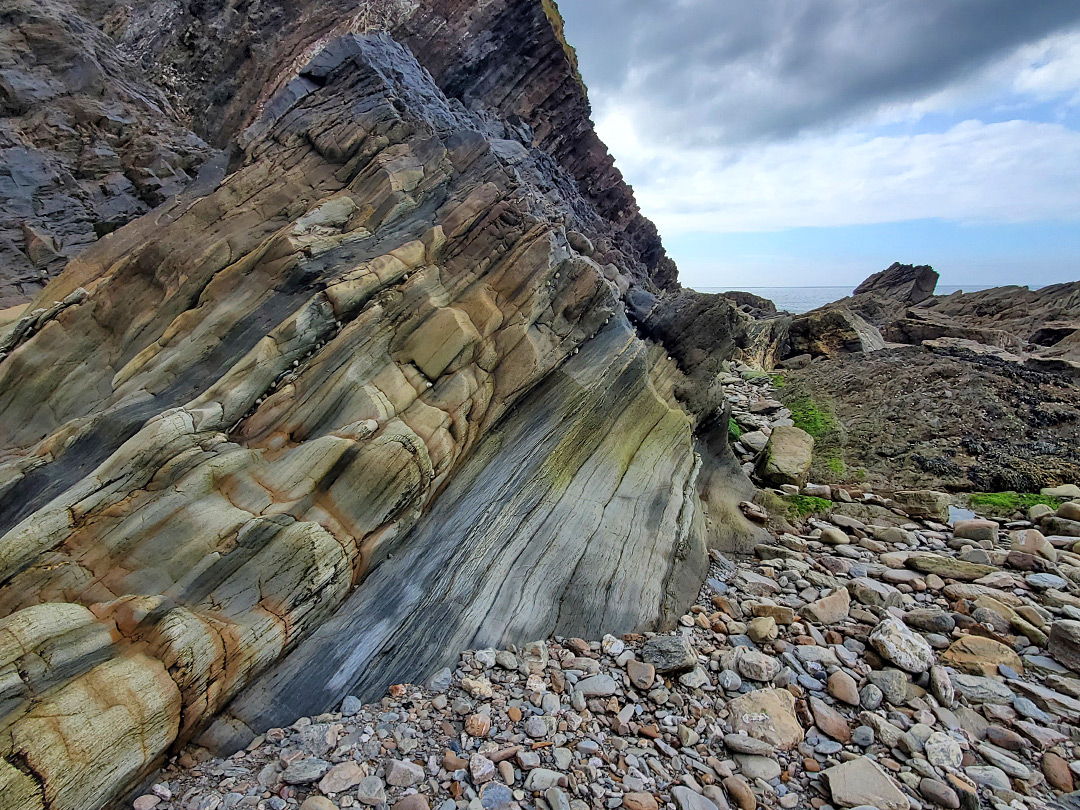 Brown and grey rock