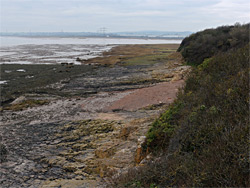 Beach at low tide