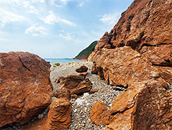 Red boulders