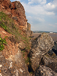 Reddish rocks