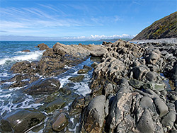 Barnacle-covered rocks