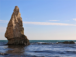 Waves around Butter Rock