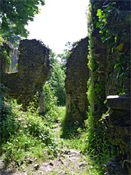 Interior of the west range