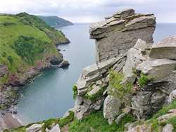 Rocks above Wringcliff Bay