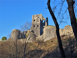 Slopes below the castle