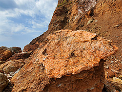 Alabaster boulder