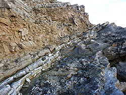 Ledge with thrombolites