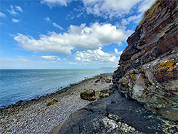 Lichen on cliffs