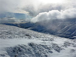 Clouds above the pass