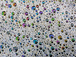 Bubbles in foam