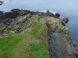 Grass and rocks