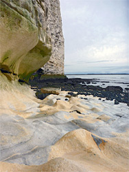 Chalk and pebbles